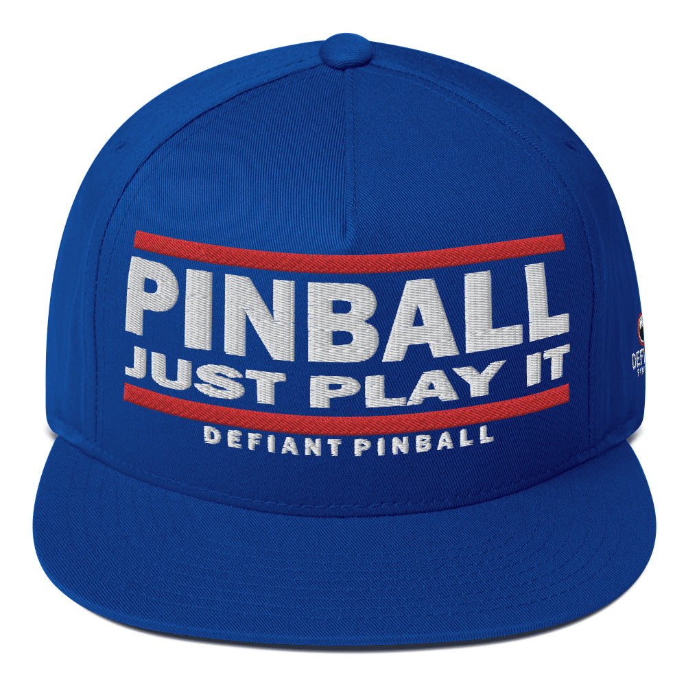 PINBALL JUST PLAY IT - Flat Bill Cap
