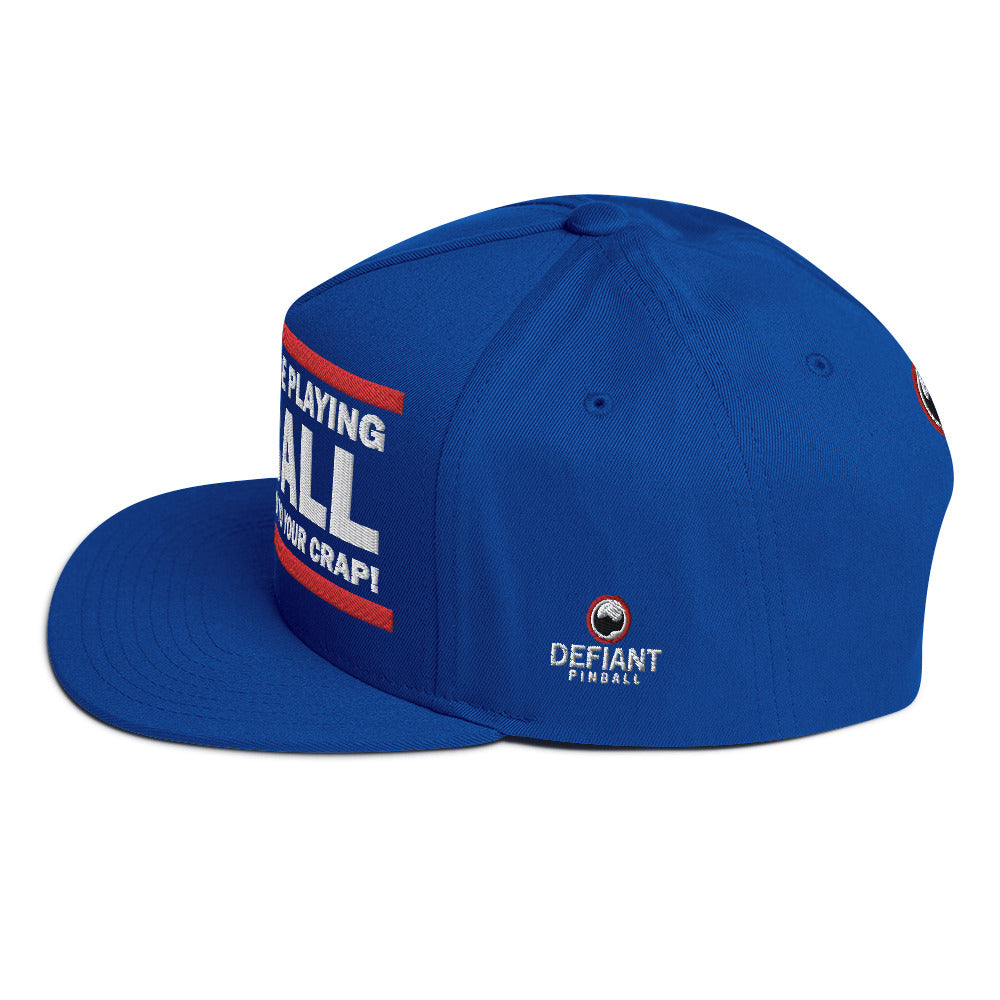 I'D RATHER BE PLAYING - Flat Bill Cap