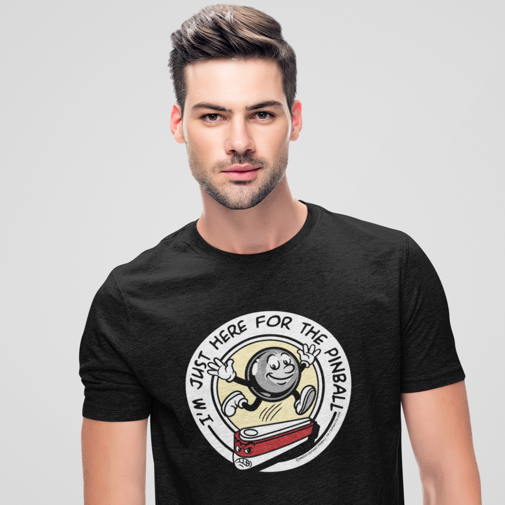 I’m Just Here for the Pinball - Unisex Jersey Short Sleeve Tee