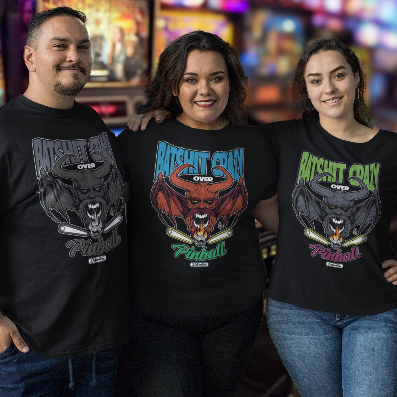 Shit Sharr Bat Shit Crazy - Unisex Jersey Short Sleeve Tee | Defiant Pinball Co.