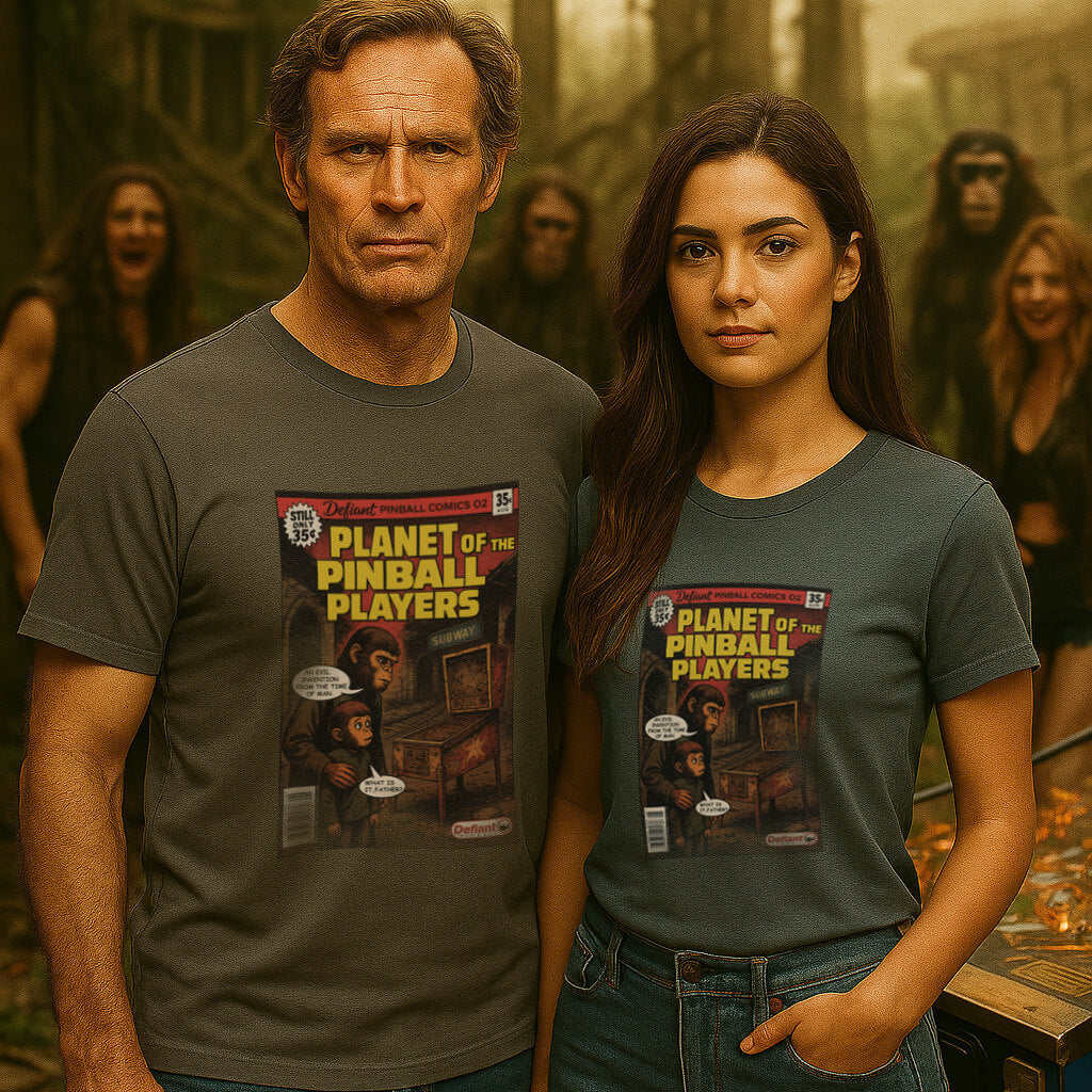 PLANET OF THE PINBALL PLAYERS - Unisex Jersey Short Sleeve Tee