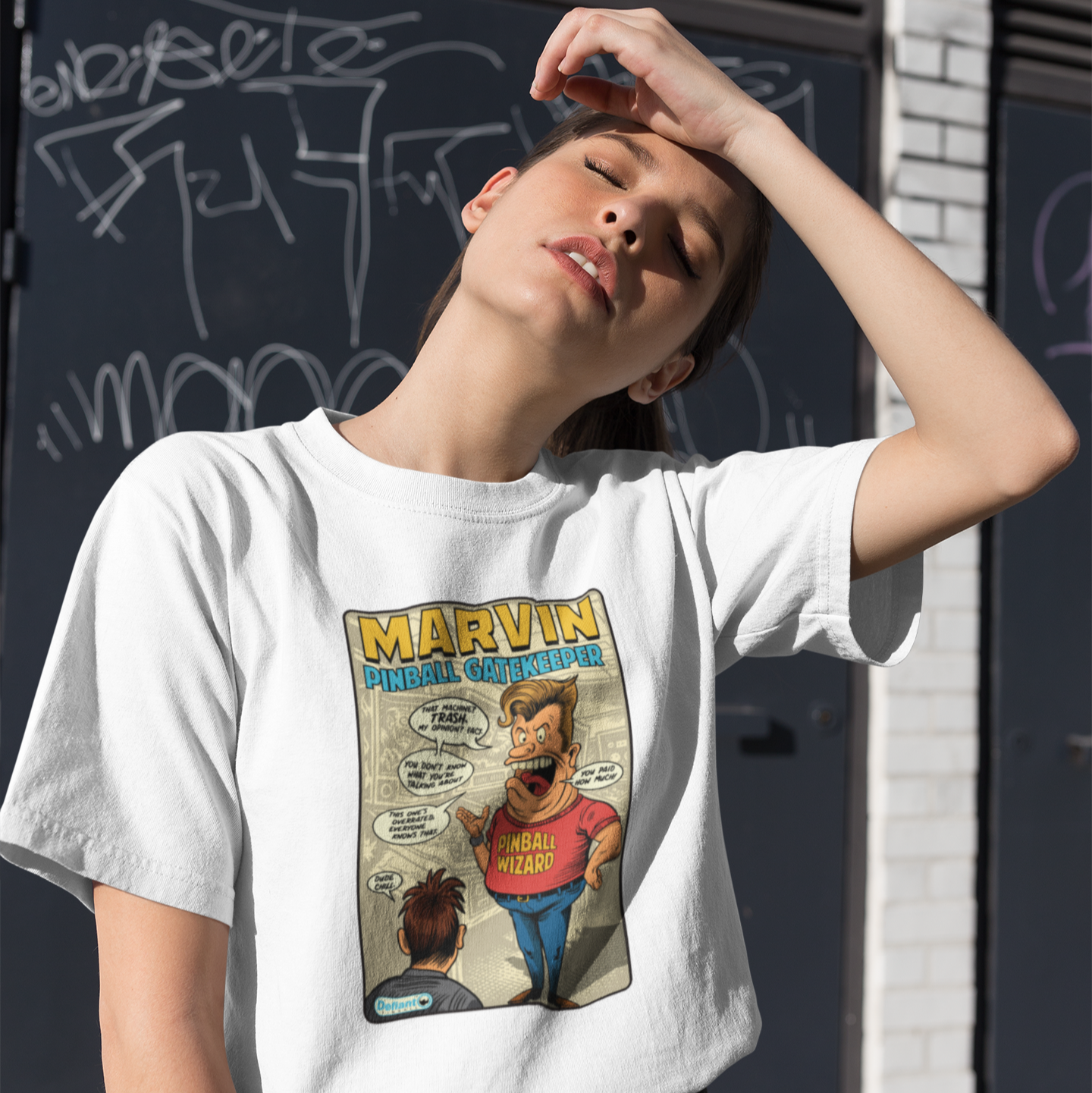 Marvin Pinball Gatekeeper - Unisex Jersey Short Sleeve Tee